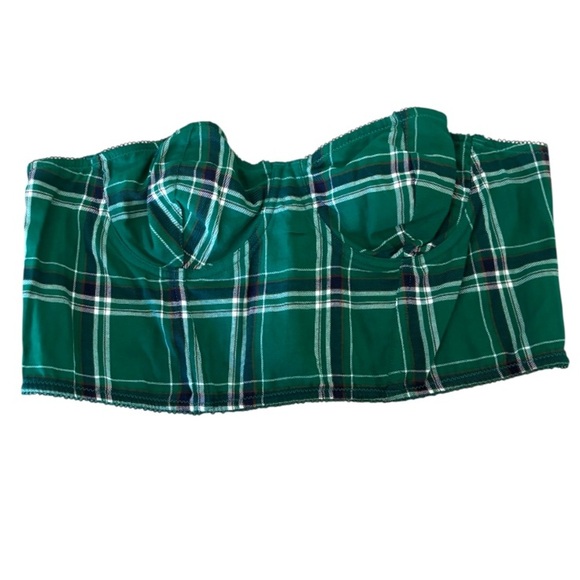 Anthropologie Plaid Bustier Top NWT - Picture 3 of 4